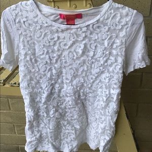 White Lace Detailed Shirt